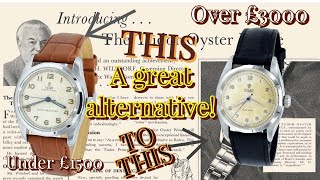 1950 Tudor Oyster Royal Shock-Resisting 'All Arabic numerals' Steel Model 7904 34mm All original