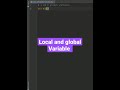 python program local and global variables use