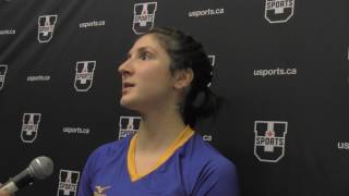 WVB SF 1 Post-Game: Alessandra Gentile (UBC Thunderbirds)