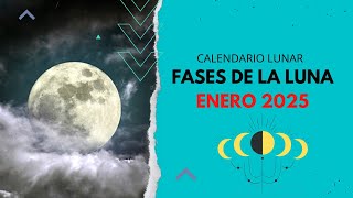 ▶️ CALENDARIO LUNAR ENERO 2025 ✅ TODAS LAS FASES LUNA ENERO 2025 - FASES LUNARES  2026 VÍDEO