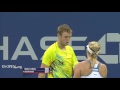 us open 2012 mixed doubles mirza fleming vs oudin sock part 2