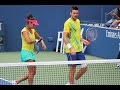 US Open 2012 Mixed Doubles Mirza/Fleming Vs Oudin/Sock Part 2