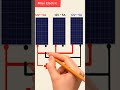 connecting solar panels in parallel shorts