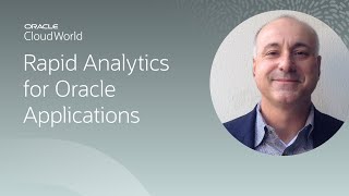 "DIY | !DIY"—rapid analytics for your Oracle applications | CloudWorld 2022