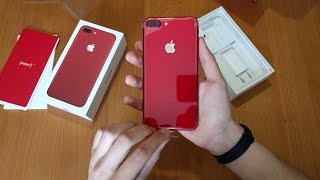 iPhone 7 Plus Product RED - Unboxing & Setup