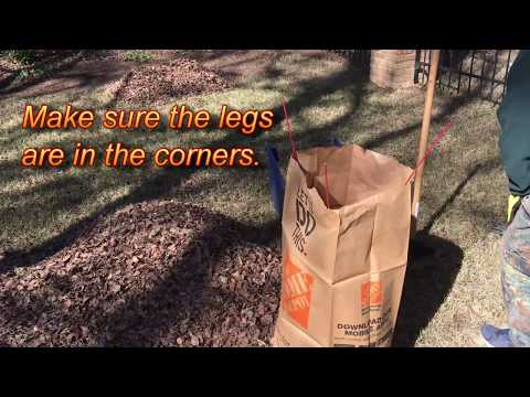 Quickly Fill Standing Leaf Bag Quickly Fill Standing Leaf Bag