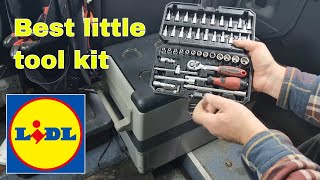 Best little tool kit Lidl Parkside 46 Piece 1/4” Socket Wrench Set Metric Tool Kit with Wrench