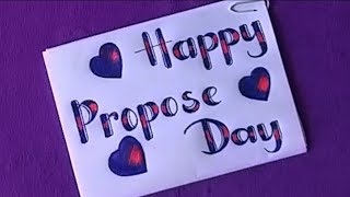 happy propose day // happy propose day  calligraphy