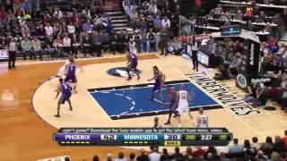 Phoenix Suns @ Minnesota Timberwolves First Half Highlights 13.04.13 NBA Highlights 2013