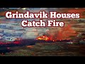 grindavik houses overwhelmed by lava iceland sundhnúka fissure eruption efrahóp suburb