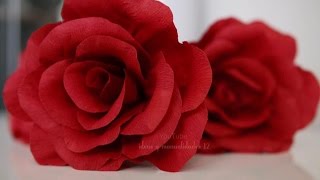 Rosas de Papel crepe | Flores de papel crepe | Dia de las madre