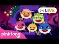 [🔴LIVE] 🎃 2024 Best Halloween Hit Songs | Zombie Sharks, Monsters, Vampires | Official Pinkfong