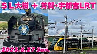 SL大樹 乗車＋芳賀･宇都宮LRT ライブ 2023.8.27【ぴかーど47at】