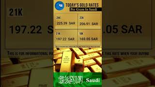 Saudi Arabia Gold rates 11-2-2023 Gold Price in Saudi Arabia 24k 22k  21k 18k per gram Riyadh Jeddah