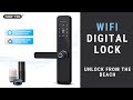 [FineTec FM103] Demonstration - Digital Door Lock with WIFI, Fingerprint, Card, Pincode and Key