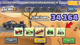 Hill Climb Racing 2 – 34164 (35678) points in BURNOUTS AND BUNNIES Team Event | Walkthrough
