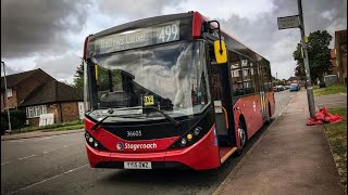 Cab View FRV: TfL Route 499: Heath Park Estate - Gallows Corner Tesco