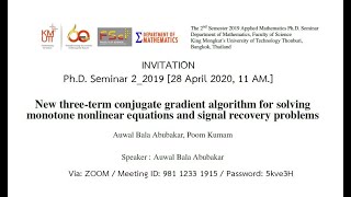New Three-term Conjugate Gradient Algorithm for Solving Monotone Nonlinear Equations
