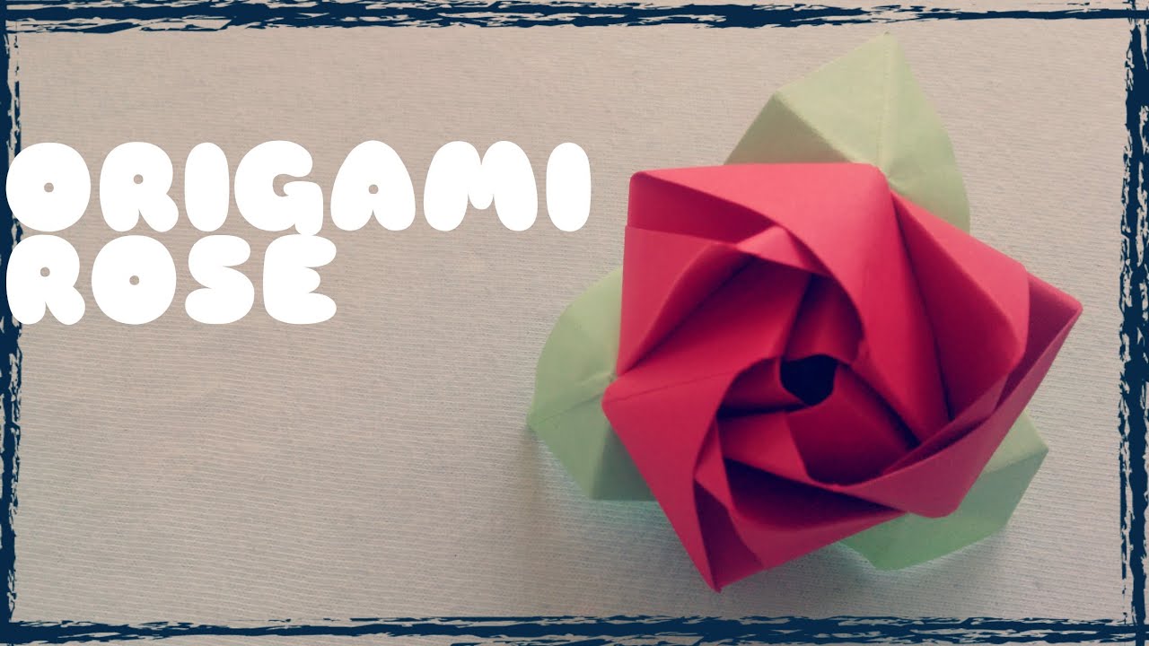 Origami Rose Instructions - Origami Easy - YouTube