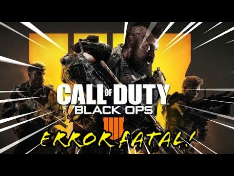 Call Of Duty Black Ops 4 Error Fatal En Ps4 (error CE-36329-3) - YouTube