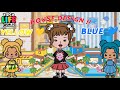 Cute YELLOW 💛 Vs BLUE 💙 House 🏠 Design Ideas 💡/ Toca Life World 🌍/Toca Boca/Chicbettypie 🤪