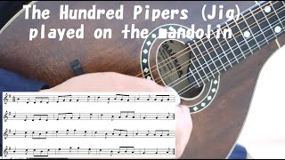 The Hundred Pipers played on the mandolin