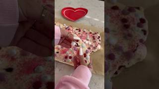 DIY Valentine Bark 💕 #valentinesday #valentine #happyvalentinesday  #chocolatebark #chocolate #diy