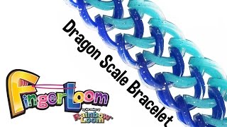 Rainbow Loom® Finger Loom Dragonscale Bracelet (Variation of Dragon Scale by Cheryl Mayberry)