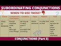 List of Subordinating Conjunctions