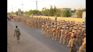 Boqolaal katirsan ciidanka Puntland oo dhoolatus ku soo bandhigay gudaha Galkacyo