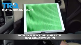 How to Replace Cabin Air Filter 2008-2016 Chevrolet Cruze