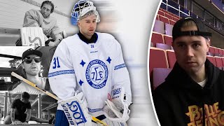 Han är youtuber – och Leksands nya målvakt: \