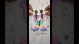 Tag your friends || satisfying creative art #shorts #art #draw #drawing ||