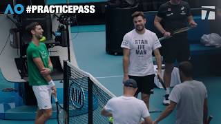 Novak Djokovic vs. Stan Wawrinka at the 2020 Australian Open | Practice Pass