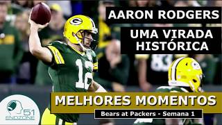 PACKERS vs BEARS: Uma VIRADA HISTÓRICA de AARON RODGERS - MELHORES MOMENTOS da NFL em 2018