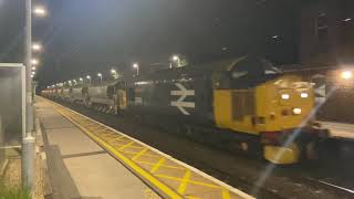 37558 and 37425 thrash Hatfield Peverel - 6P01 Whitemoor Yard to Hockley