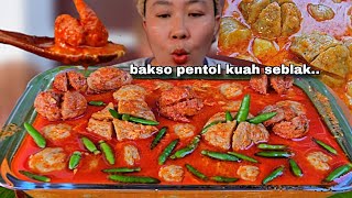 WUUAAHH 🥵PENTOL BAKSO KUAH SEBLAK 🤤🔥‼️