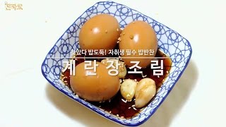 [간단 자취요리] 계란장조림: 찾았다 밥도둑! 자취생 필수 밥반찬! (한누렁의 진짜 자취 요리_진짜요)