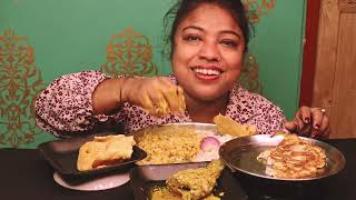 Big bites Eating|বাসমতি চালের ভাত,ডাল,আলু ভর্তা, ওমলেট,মাছের ঝাল|mukbang|asmr eating show