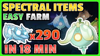 Specters Farm (290 Spectral Items) - FAST \u0026 EFFICIENT ROUTE ! [Genshin Impact]