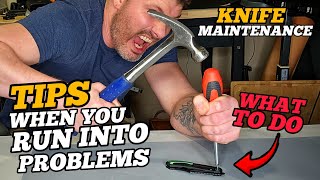 TIPS To Problems You Might See When Takimg Apart Knives