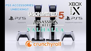 PS5 Accessories Unboxing and Review |  Dualsense Works With PS3 | AC Valhalla PS5 Not 4k 60 fps