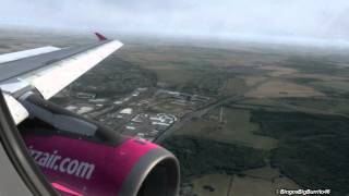 FSX Wizz Air Landing at Luton