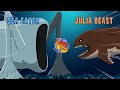 Sea Eater vs Julia Beast | Giant Mouth Monster Animation