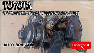 TOYOTA  2E  OVERHAULING DISTRIBUTOR ASSY