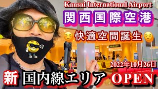 【関西国際空港✈️】関空の新国内線出発エリアから飛びます！これがリニューアルされた国内線、第1ターミナルの出発エリアだ！久々のジェットスターで成田空港へ！最新の関西空港の今をお届けします！