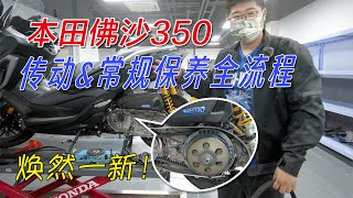 恢復新車狀態！FORZA350傳動\u0026常規保養全流程｜分秒姜大濕