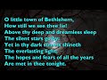 O Little Town of Bethlehem (Tune: Forest Green - 4vv) [with lyrics for congregations]