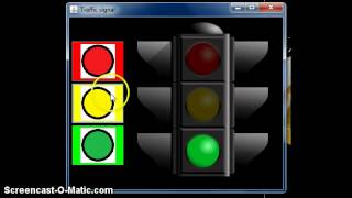 Java GUI traffic light