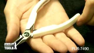 PLR-7490 - Lindstrom Supreme Flat Nose Pliers, Smooth - Jewelry Making Tools Demo